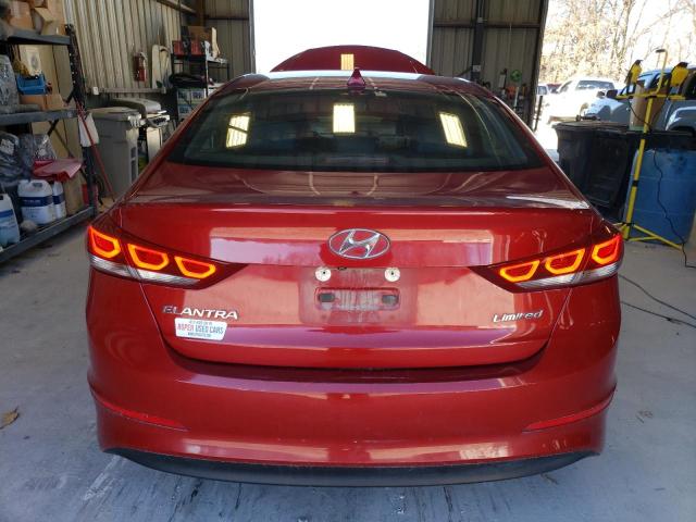 KMHD84LF7HU263684 - 2017 HYUNDAI ELANTRA SE RED photo 6