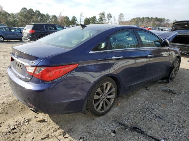 5NPEC4AB8CH357180 - 2012 HYUNDAI SONATA SE BLUE photo 3