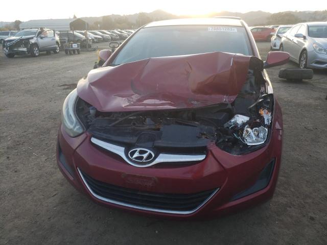 5NPDH4AE5EH455898 - 2014 HYUNDAI ELANTRA SE MAROON photo 5