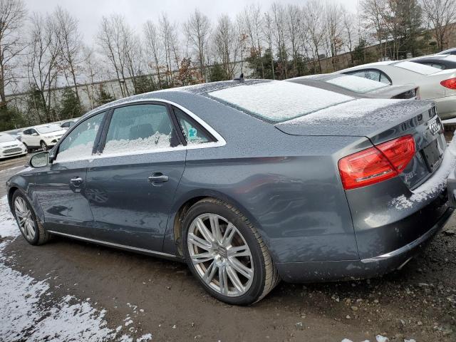 WAURGAFD3EN011360 - 2014 AUDI A8 L QUATTRO GRAY photo 2