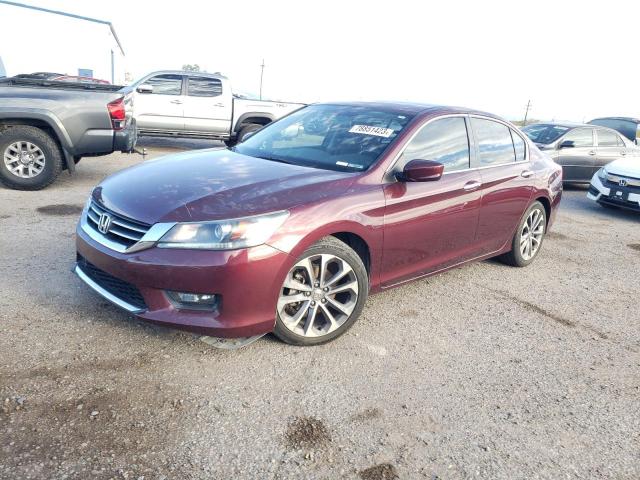 1HGCR2F59FA109868 - 2015 HONDA ACCORD SPORT BURGUNDY photo 1