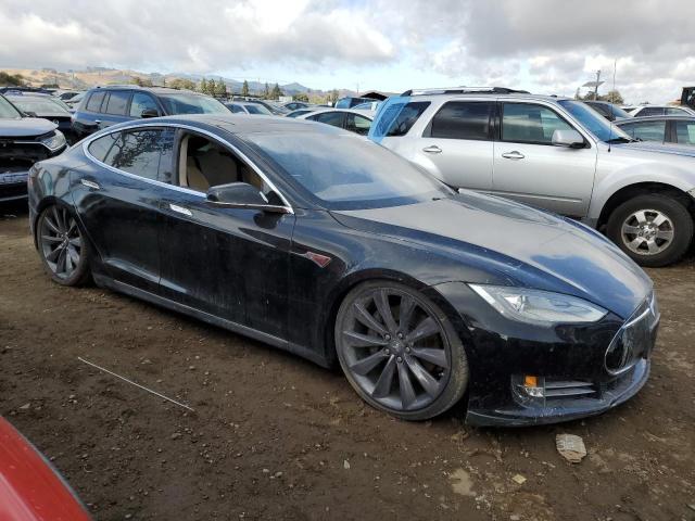 5YJSA1CN1DFP05979 - 2013 TESLA MODEL S BLACK photo 4
