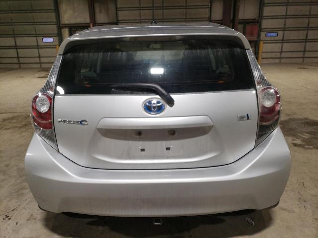 JTDKDTB36E1060758 - 2014 TOYOTA PRIUS C SILVER photo 6