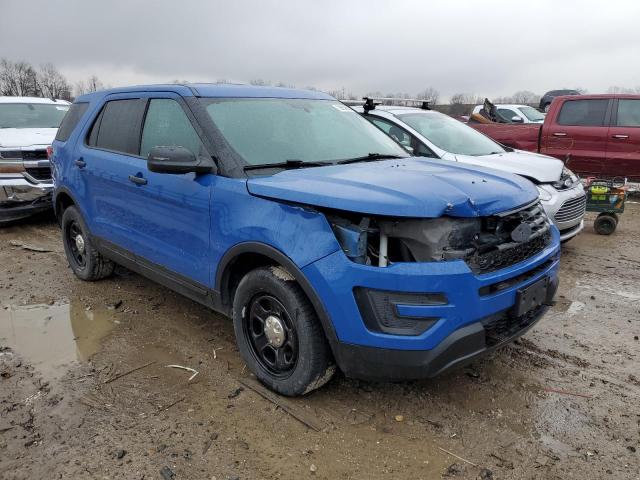 1FM5K8AT7HGC35677 - 2017 FORD EXPLORER POLICE INTERCEPTOR BLUE photo 4
