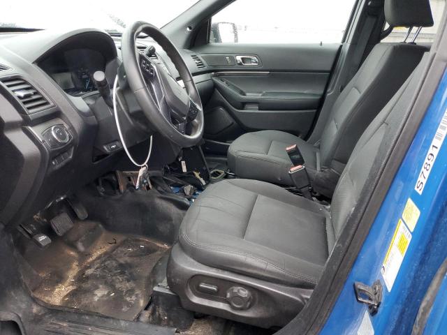 1FM5K8AT7HGC35677 - 2017 FORD EXPLORER POLICE INTERCEPTOR BLUE photo 7