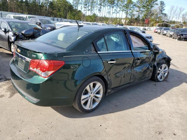 1G1PG5SB3E7363485 - 2014 CHEVROLET CRUZE LTZ GREEN photo 3