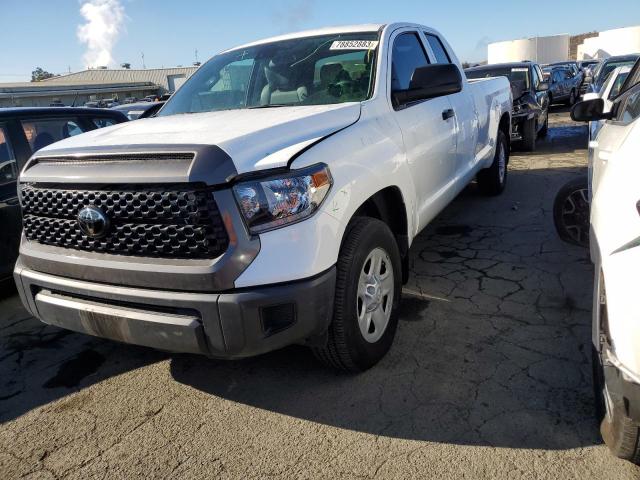 5TFTY5F10MX012164 - 2021 TOYOTA TUNDRA DOUBLE CAB SR/SR5 WHITE photo 1
