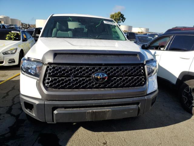 5TFTY5F10MX012164 - 2021 TOYOTA TUNDRA DOUBLE CAB SR/SR5 WHITE photo 5