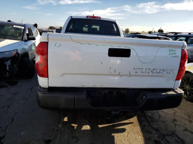 5TFTY5F10MX012164 - 2021 TOYOTA TUNDRA DOUBLE CAB SR/SR5 WHITE photo 6