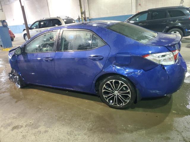 2T1BURHE7GC674826 - 2016 TOYOTA COROLLA L BLUE photo 2