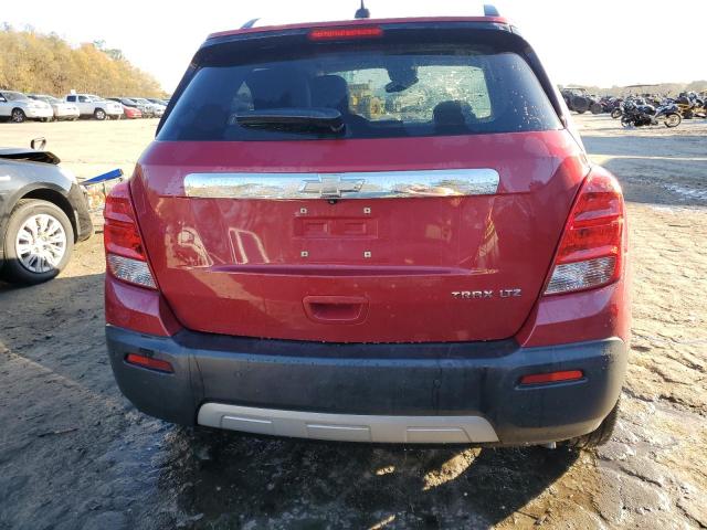 KL7CJNSB6FB247460 - 2015 CHEVROLET TRAX LTZ RED photo 6