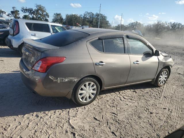 3N1CN7AP4EL876506 - 2014 NISSAN VERSA S GRAY photo 3