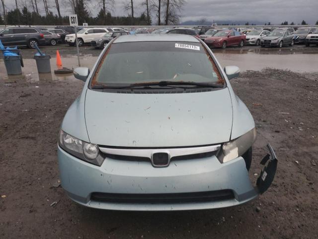 JHMFA36248S009574 - 2008 HONDA CIVIC HYBRID BLUE photo 5