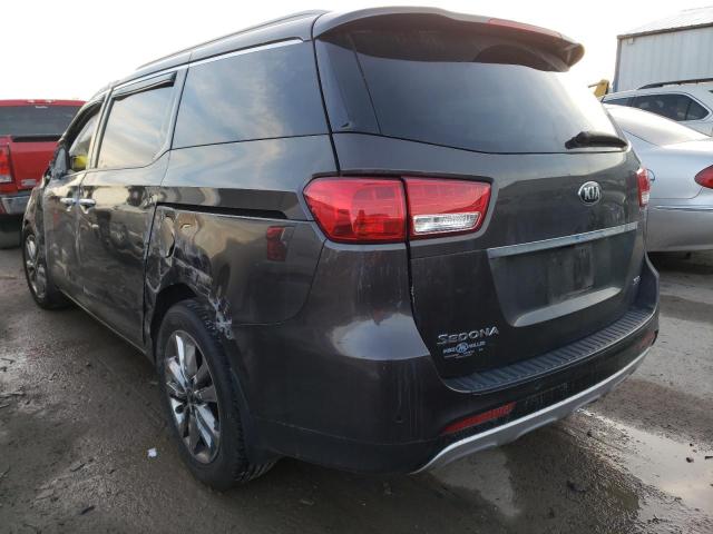 KNDME5C16F6033420 - 2015 KIA SEDONA SXL CHARCOAL photo 2