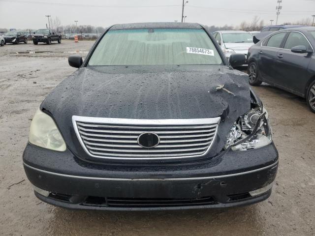 JTHBN36F740124598 - 2004 LEXUS LS 430 BLACK photo 5