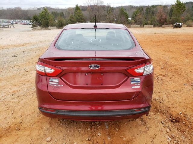 1FA6P0HD3E5403676 - 2014 FORD FUSION SE MAROON photo 6