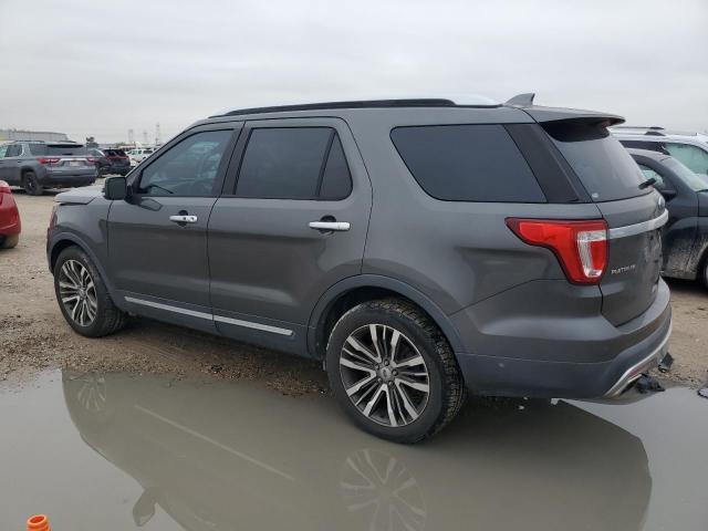 1FM5K8HT6HGA66984 - 2017 FORD EXPLORER PLATINUM GRAY photo 2