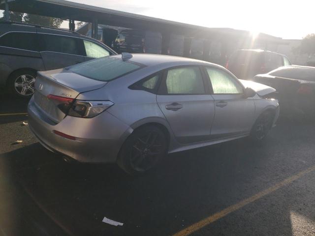 2HGFE2F58NH554515 - 2022 HONDA CIVIC SPORT GRAY photo 3