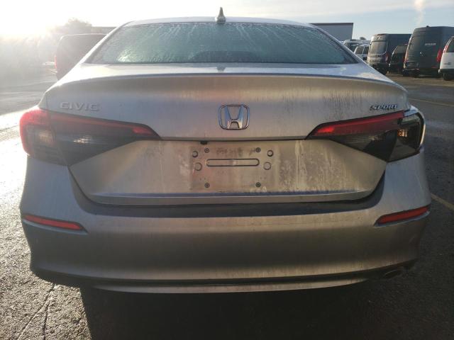 2HGFE2F58NH554515 - 2022 HONDA CIVIC SPORT GRAY photo 6