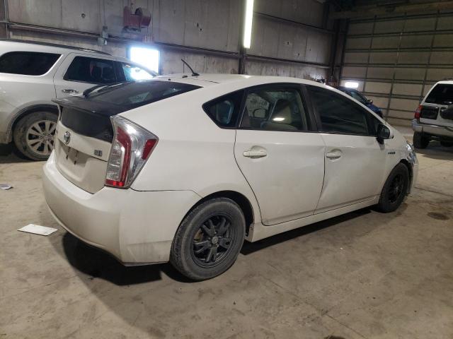 JTDKN3DU7D5646377 - 2013 TOYOTA PRIUS WHITE photo 3