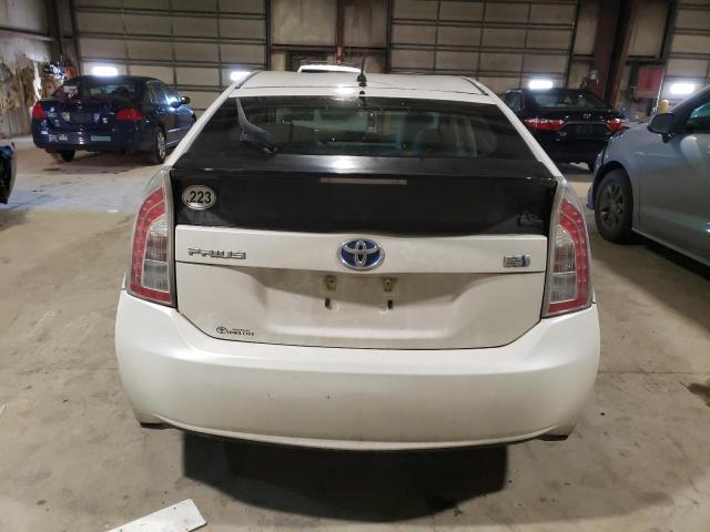 JTDKN3DU7D5646377 - 2013 TOYOTA PRIUS WHITE photo 6