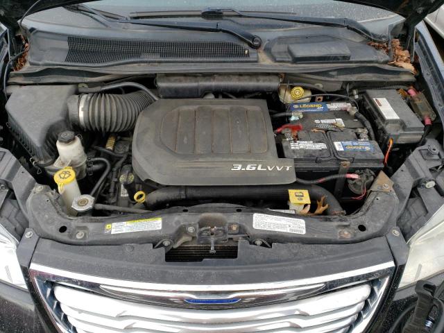 2C4RC1BG3DR712285 - 2013 CHRYSLER TOWN & COU TOURING შავი ფოტო 12