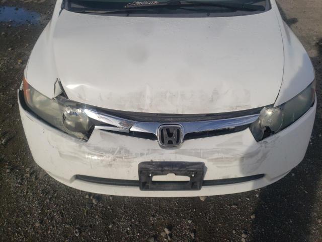 1HGFA16858L090834 - 2008 HONDA CIVIC EX WHITE photo 11