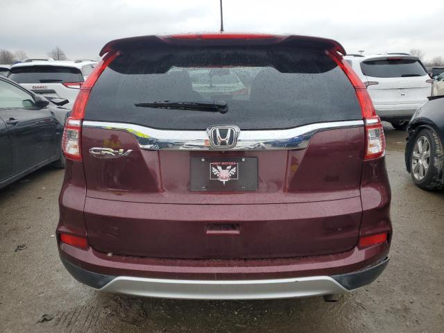 2HKRM3H57GH504054 - 2016 HONDA CR-V EX MAROON photo 6