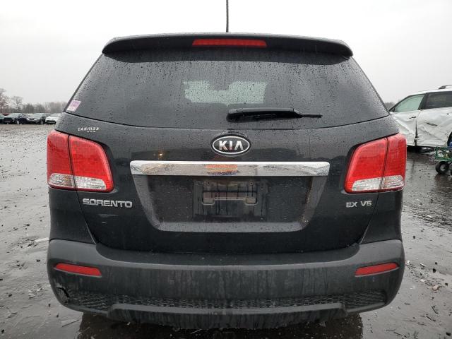 5XYKUDA20BG020427 - 2011 KIA SORENTO EX BLACK photo 6