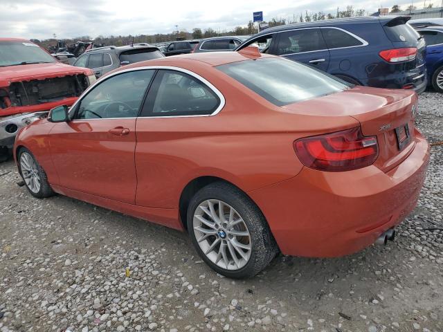 WBA1F7C5XFVX95442 - 2015 BMW 228 XI ORANGE photo 2
