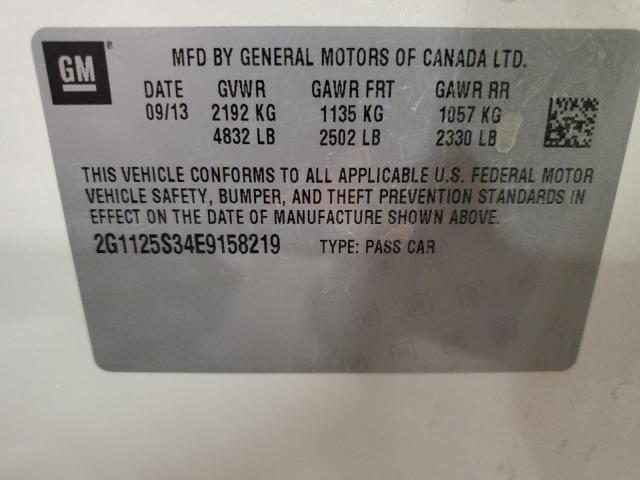 2G1125S34E9158219 - 2014 CHEVROLET IMPALA LT WHITE photo 12