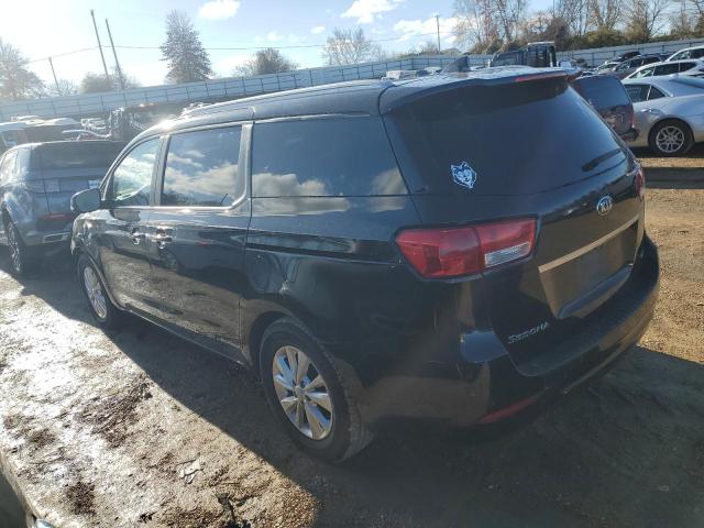 KNDMB5C16H6242023 - 2017 KIA SEDONA LX BLACK photo 2