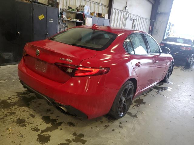 ZARFAEDN2H7534765 - 2017 ALFA ROMEO GIULIA Q4 RED photo 3