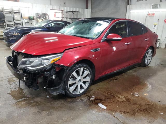 5XXGT4L39KG371386 - 2019 KIA OPTIMA LX RED photo 1