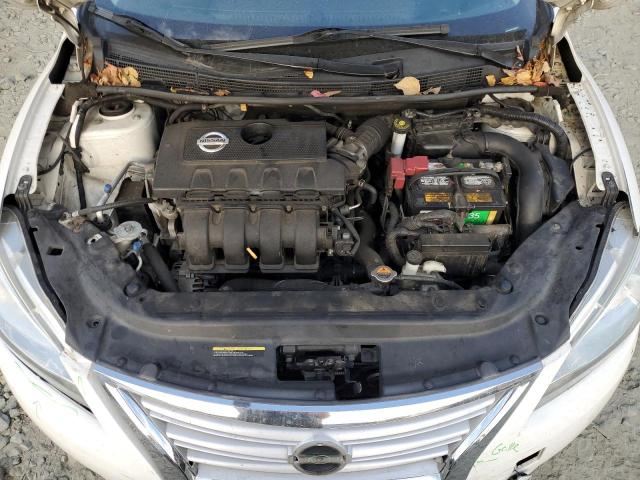 3N1AB7AP8FY285177 - 2015 NISSAN SENTRA S WHITE photo 11