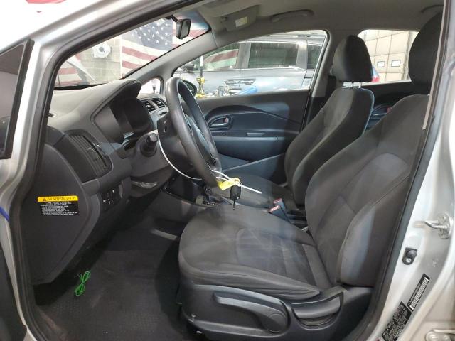 KNADM5A32D6226682 - 2013 KIA RIO LX SILVER photo 7