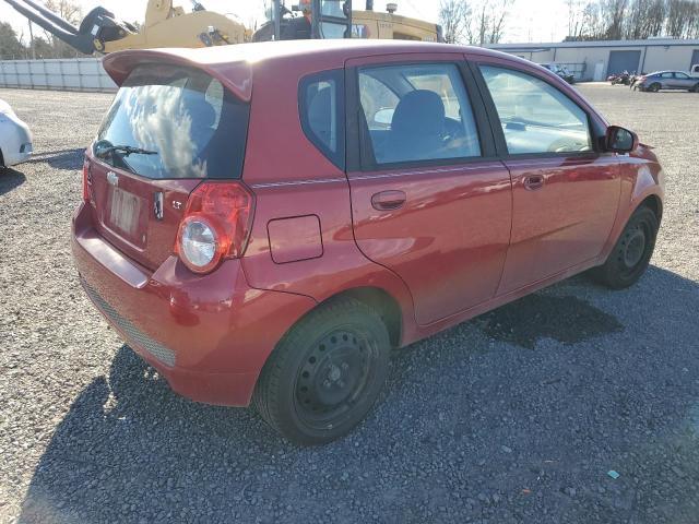 KL1TG6DE6BB173814 - 2011 CHEVROLET AVEO LT RED photo 3