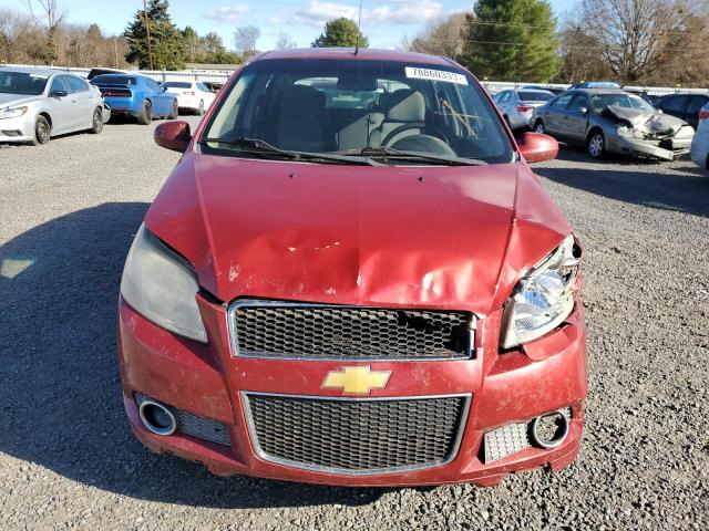 KL1TG6DE6BB173814 - 2011 CHEVROLET AVEO LT RED photo 5