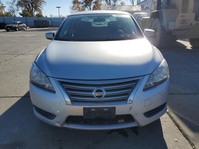 3N1AB7APXFY345492 - 2015 NISSAN SENTRA S SILVER photo 5