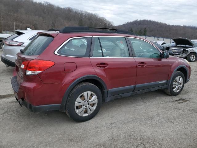 4S4BRBAC3B3377745 - 2011 SUBARU OUTBACK 2.5I MAROON photo 3