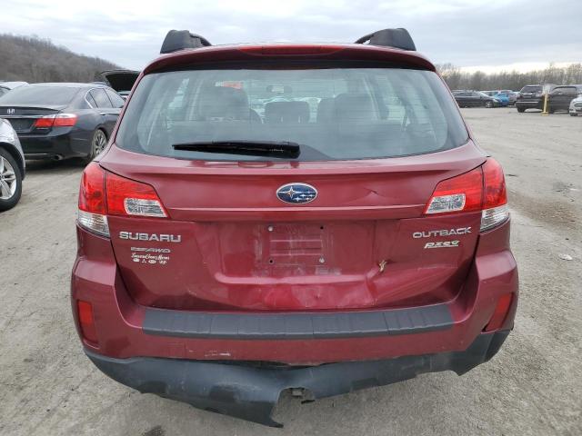 4S4BRBAC3B3377745 - 2011 SUBARU OUTBACK 2.5I MAROON photo 6