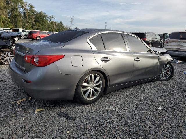 JN1BV7AP9EM683575 - 2014 INFINITI Q50 BASE GRAY photo 3