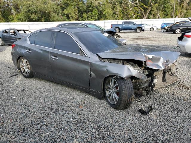 JN1BV7AP9EM683575 - 2014 INFINITI Q50 BASE GRAY photo 4