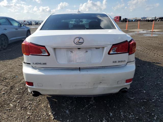 JTHBE262495022791 - 2009 LEXUS IS 350 WHITE photo 6