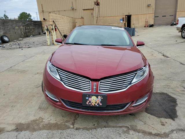 3LN6L2LUXER803414 - 2014 LINCOLN MKZ HYBRID RED photo 5