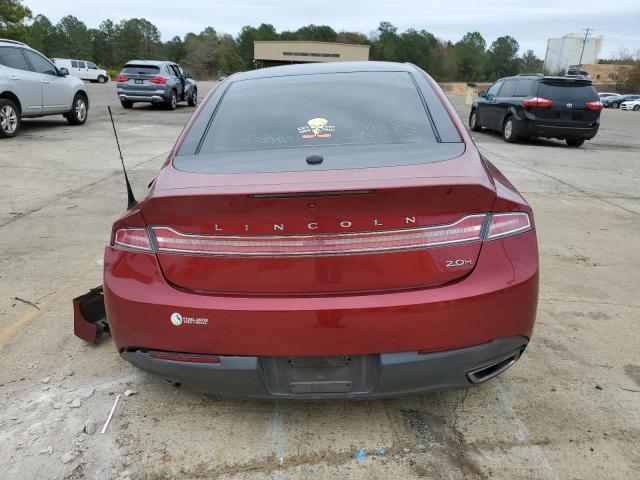 3LN6L2LUXER803414 - 2014 LINCOLN MKZ HYBRID RED photo 6