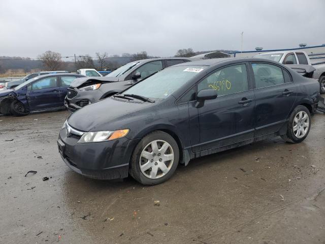 1HGFA16597L076410 - 2007 HONDA CIVIC LX BLACK photo 1