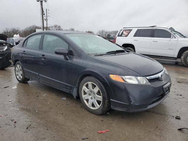 1HGFA16597L076410 - 2007 HONDA CIVIC LX BLACK photo 4