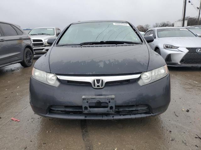 1HGFA16597L076410 - 2007 HONDA CIVIC LX BLACK photo 5