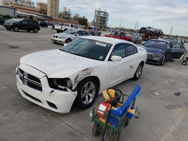 2C3CDXBG9EH259372 - 2014 DODGE CHARGER SE WHITE photo 1